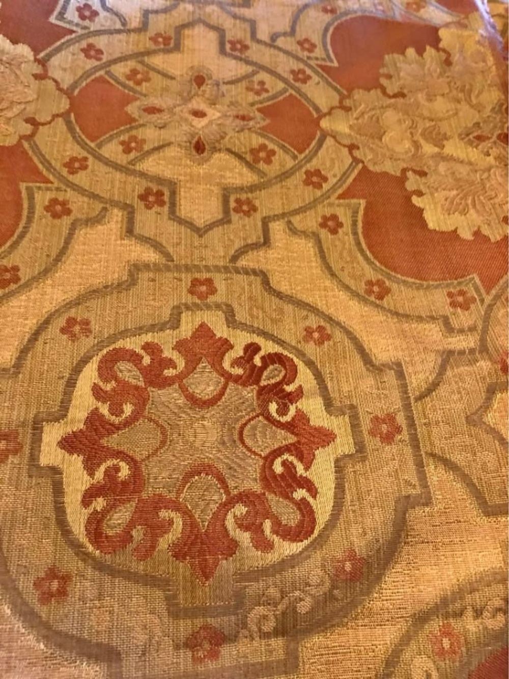 High end drapery/upholstery fabric…heavyweight beautiful color tones
